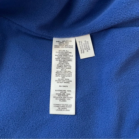 Vineyard Vines Large Martha’s Vineyard Unisex Nor’Easter Blue ZipUp Puffer Vest - Picture 5 of 5